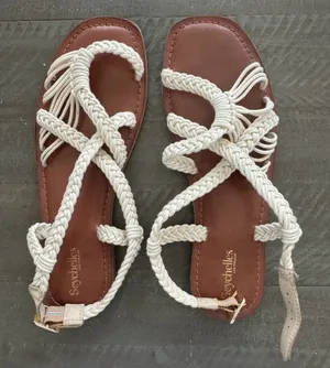 Seychelles Women's Sandals - Cream Braided Straps thumbnail 1