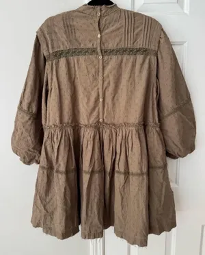 Anthropologie Pilcro Mock-Neck Swing Mini Dress, Size M thumbnail 14