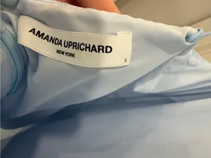Amanda Uprichard Pale Blue midi dress thumbnail 3
