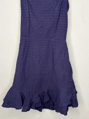 Selfie Leslie Navy Cotton Dress thumbnail 3