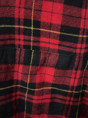 Madewell |EUC Cotton Red Black Plaid Flannel Buffalo Check Button Down Shirt (M) thumbnail 12