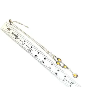 Avon Vintage beaded Teardrop Y Drop Necklace Silver Tone thumbnail 7