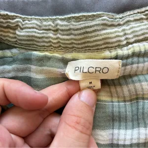 Pilcro Long-Sleeve Buttondown Swing Top thumbnail 4
