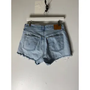 Levi's 501 blue denim cut off jean shorts size 29‎ thumbnail 2