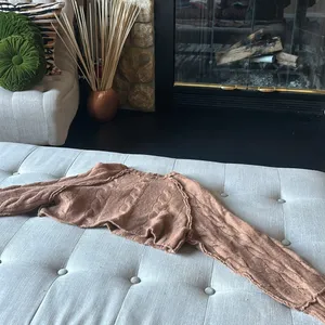 Free People 100% Cashmere Burnt Orange Cropped Knit Sweater Size XS thumbnail 7