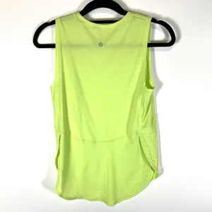 Lululemon small Sculpt Tank In Neon Green Active Tank Top Athletic Yoga Pilates‎ thumbnail 4