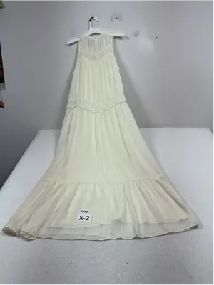 Womans NWT A New Day Pullover Boho Sleeveless Maxi Dress Size XS Lined Cream thumbnail 2