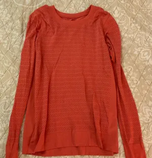 lululemon athletica Orange Long Sleeve Top thumbnail 1