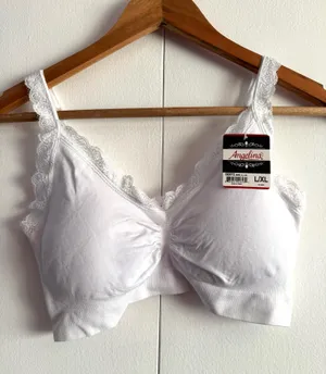 White Padded Bra, L/XL thumbnail 1