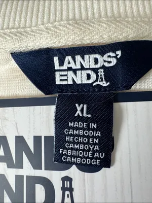 Lands' End Quilted 2-Piece Lounge Set in Cream thumbnail 4