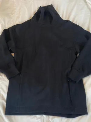 Lululemon Modal Blend Turtleneck Tunic Womens 6 Black Athleisure Minimal Relaxed thumbnail 1