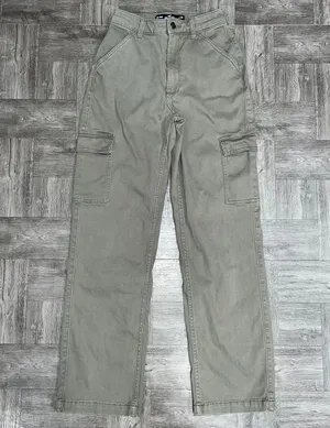 Hollister Green Cargo High Rise Dad Pants Size 00/000 thumbnail 1
