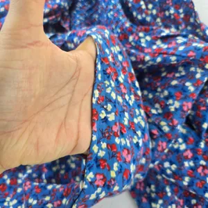 Patrons of Peace 20G Blue Floral Smocked Wide‎ Leg Jumpsuit Women's Size M thumbnail 7