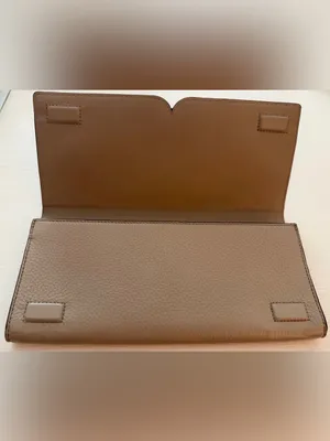Tory Burch Miller Logo Folding Serif Clutch in French Gray - NWOT thumbnail 4