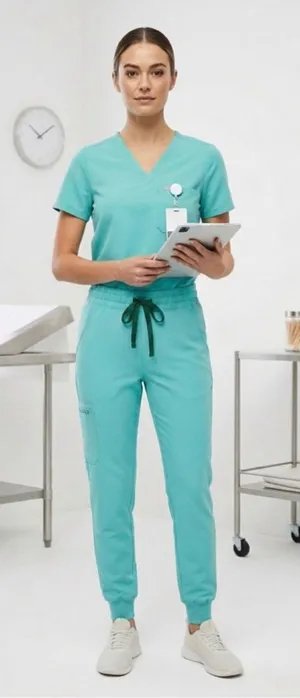 FIGS Technical Collection Scrub Pants Womens XS Seafoam Teal Green Jogger Cargo thumbnail 1