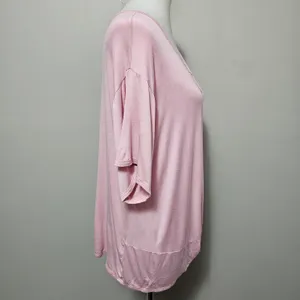 Forgotten Grace Pink Knot Front Top 2X Bohemian Pastel Clean Girl Feminine thumbnail 5