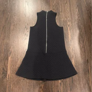 Abercrombie & Fitch Textured Black Flare Sleeveless Dress thumbnail 7