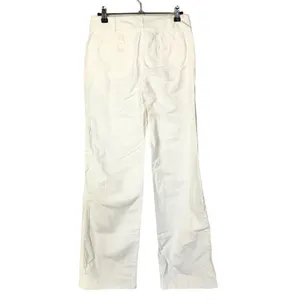 J. Crew White‎ Linen Wide Leg Flat Front Mid Rise Pants 0 thumbnail 2