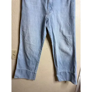 MOTHER The Maven Wide Hem Ankle Jeans in Unripped Wash size 30 thumbnail 5