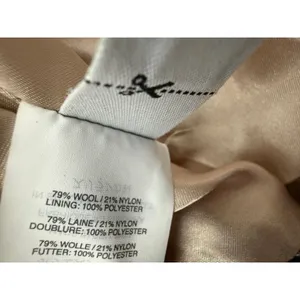 J.Crew Stadium Cloth Coat Women 6 Camel Tan Wool Blend Nello Gori thumbnail 7