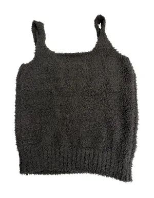 SKIMS Cozy Knit Tank Top‎ Black Loungewear Cozy Essential L XL thumbnail 1