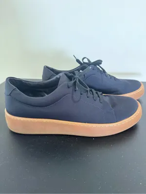 Jenni Kayne Black Canvas Sneakers with Tan Gum Sole thumbnail 2