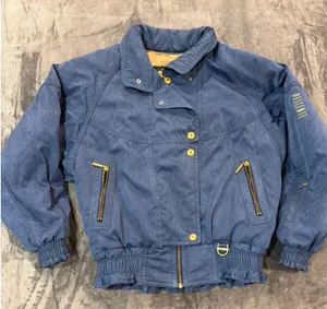 Descente Ski Jacket Womens Blue Vintage Insulated Bomber D7-9658 Size 10 thumbnail 1