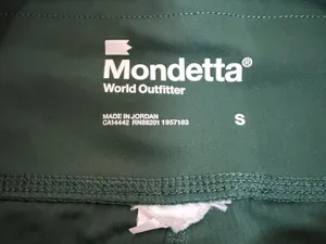 Mondetta World Outfitter Dark Green Ribbed Detail Bike Shorts Size Small thumbnail 5