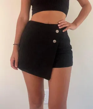 Black Mini Skort thumbnail 5