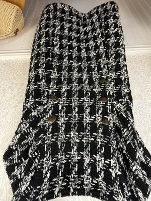 Maeve by Anthropologie Black and White Tweed Mini Dress - Size - 10 thumbnail 7