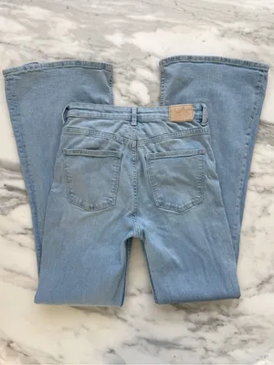 Bershka High Rise Flare Jean • Sz 6 thumbnail 5