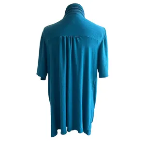 Lane Bryant Women Tunic Cardigan‎ Sweater 18/20 Teal Open Front Casual Office thumbnail 3