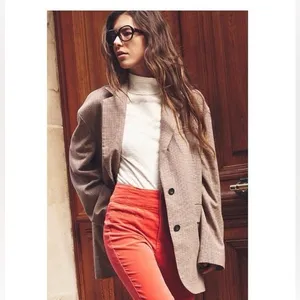 Free People Oversized Reggie Blazer in Ginger Combo Size L thumbnail 15