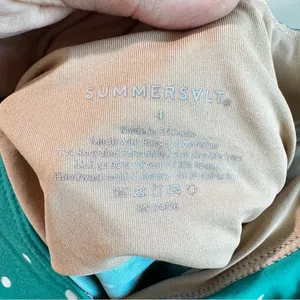 Summersalt The Ruffle Wrap One-Piece in Seaglass Dot Size‎ 4 thumbnail 3