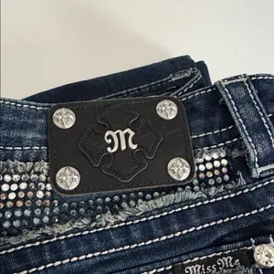 Miss Me Dark Indigo Skinny Jeans EUC thumbnail 10