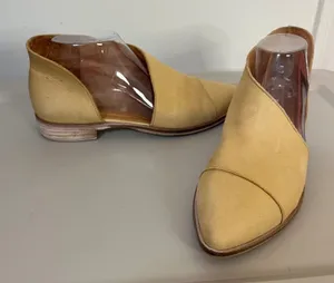 Free People Royale D'Orsay Flats Cut Out Leather 39 8.5 Boho Western Festival thumbnail 1