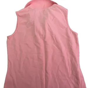 Tommy Hilfiger Polo Shirt Small Pink Cotton Preppy Sleeveless 90s Y2K Vtg Golf thumbnail 4