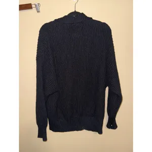 OFFLINE Aerie Women Black Shaker Knit Quarter Zip Oversize Sweater M Gorpcore thumbnail 5
