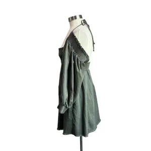 Free People This‎ is Everything Mini Smocked Balloon Sleeve Dress Size Small thumbnail 3