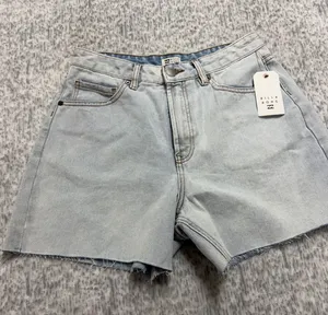 Billabong Riley Denim Shorts Light Wash Blue Raw Hem High‎ Rise Size 25 NWT thumbnail 1