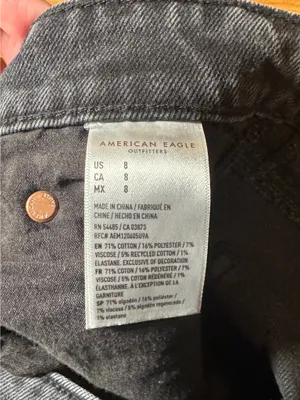 American Eagle Shorts Highest Rise Black Jean 90s Boyfriend Shorts 8 thumbnail 4