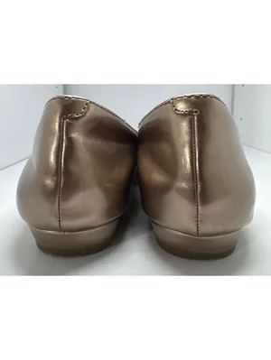 Anne Klein Bronze Ballet Flats with Chic Gold Buckle - Size 8 thumbnail 6