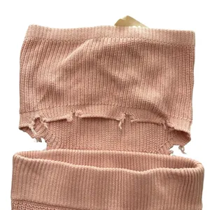 SER.O.YA Lola Knit‎ Distressed Strapless Cutout Dress NWT Small thumbnail 4