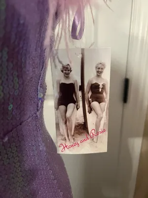 Purple sequin masquerade costume dress thumbnail 7