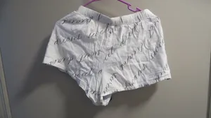 Victoria's Secret sweet dreams all over pajamas shorts in white and black size small. thumbnail 7