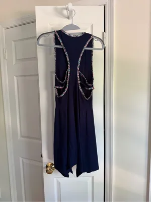 Gola x Anthropologie Sun’s Out Mini Dress Navy Floral Trim Athletic Dress Size M thumbnail 6