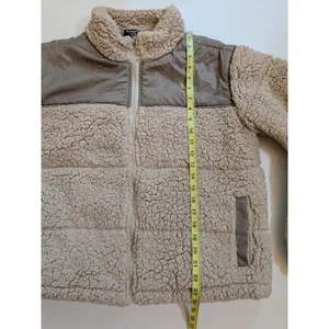 PacSun x Playboy Womens Sherpa Cropped Full Zip Jacket Sz M/L Gorp Chunky Y2K thumbnail 3