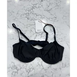 NWT Quince Black Italian Demi Underwire Bikini Top Medium thumbnail 3