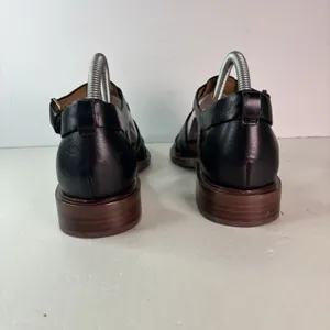 Madewell The Rina Fisherman Flats Black Leather Sandals Women's Size 8.5 US thumbnail 4