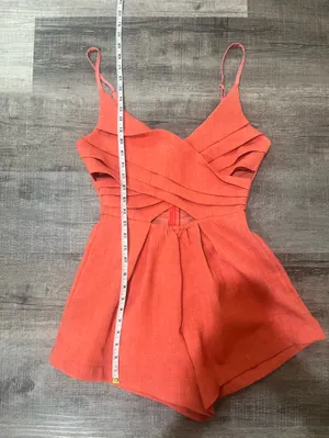 SELFIE LESLIE Pleated Crossover Romper thumbnail 7